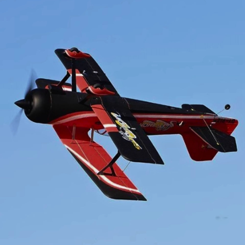 Remote Control Biplane Red Dynam Pitts Python Red RC 3D Foam Aerobatic Sport Biplane