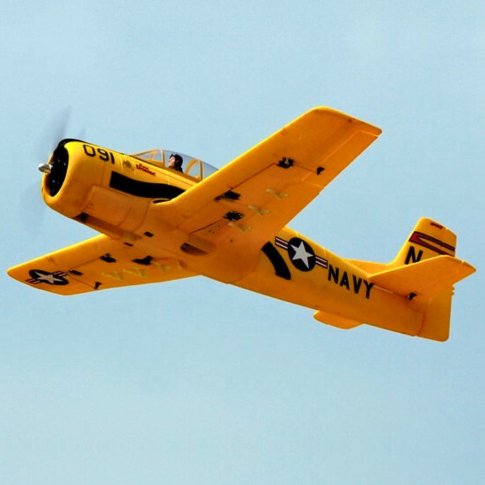 Dynam-T-28-Trojan-V2-Yellow-4S-Remote-Controlled-Warbird-Plane-1.3m-Flaps-DY8940YL-BNF_2