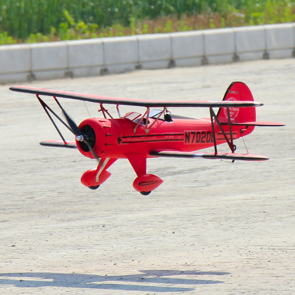 Remote Control Biplane Red Dynam Waco YMF-5D V2 Red 4S RC Biplane 1.3m